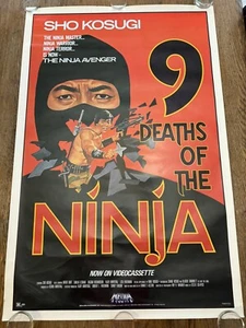 Vintage 9 Deaths Of The Ninja Original Movie Poster 1985 27”x41” - Picture 1 of 11