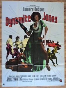 Póster de la película Cleopatra Dynamite Jones 1973 original grande Blaxploitation difícil de encontrar - Imagen 1 de 3