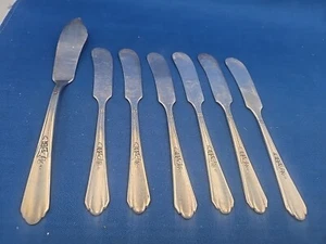 Lot of 7 Oneida Simeon George Rogers ENCORE Silver Plate Butter Knife/ Spreaders - Picture 1 of 6