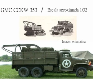 Kit montaje maqueta - Tematica Militar . Camión grua taller GMC CCKW 553 - 1943. - Imagen 1 de 5