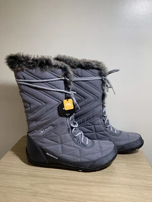 Columbia Minx Mid II Omni botas altas aisladas con ribete de piel térmica gris nuevas sin caja talla 9.5 Foto 1 de 4