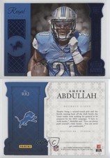 2015 Panini Crown Royale Regal Rookies Die-Cuts Blue Ameer Abdullah Rookie RC