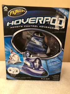 NEW WOWWEE FLYTECH HOVERPOD REMOTE CONTROL HOVERCRAFT BLUE 4162 INDOOR ONLY - Picture 1 of 7