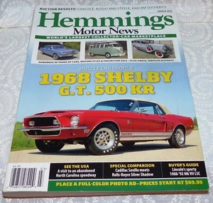 Hemmings Motor News March 2016  Muscle Car Profile 1968 Shelby G.T. 500 KR - Picture 1 of 3
