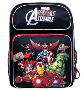 Mochila escolar grande Marvel Avengers Comic Ironman Hulk Thor para niños/niños - Imagen 1 de 3