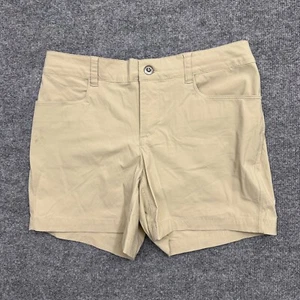 Patagonia Shorts Womens Size 2 Beige Quandary Shorts 5" Nylon Stretch Zip Pocket - Picture 1 of 11