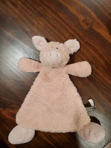 Nat und Jules Demdaco Schwein Lovey Sicherheitsdecke Baby Plüsch Rassel - Bild 1 von 5