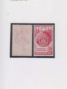 Stamp Australia 1955 Rotary issue major variety OFFSET, unlisted in ACSC, MUH - Foto 1 di 1
