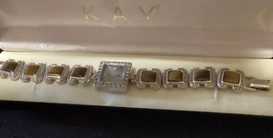 Sterling Silver Tiger Eye Ladies Watch - Picture 1 of 20