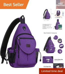 Lightweight Crossbody Hiking Bag with Multi-Compartment and Anti-Theft Design - Picture 1 of 10