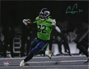 Chris Carson Seattle Seahawks Autographed 11x14 Spotlight Photo - FANATICS Authe - Picture 1 of 2