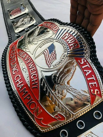 NWA United States Heavyweight Wrestling Champion Ship Belt Brass/ Zinc Leather Cover