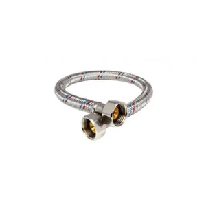 1/2" x 1/2" Stainless Steel Braided Flexible Water Supply Hose - Picture 1 of 11