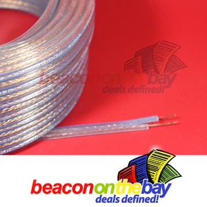 3m per 3 Meter continous length Audio Speaker Cable HI FI Home Theater DJ Car - Picture 1 of 1