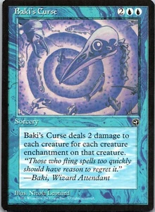 Baki's Curse [Homelands] Magic MTG Never Played NP 1995 Rare - Picture 1 of 2
