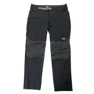 Rei Co-op Pants Womens Large Black Gore Widstopper Ankle Zip Hiking Outdoor - Picture 1 of 12