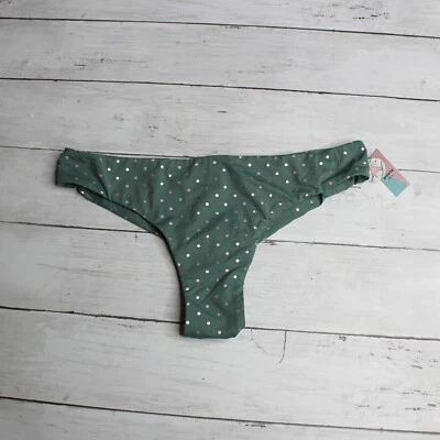 Pantalones de baño de bikini descarados para mujer Ardene talla S verde Foto 1 de 4
