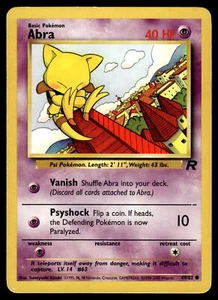 Abra 49/82 Team Rocket Pokemon - Picture 1 of 2