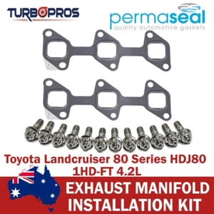 Permaseal Exhaust Manifold Titanium Stud&Gasket Kit For Landcruiser 80 1HD 4.2L - Bild 1 von 5