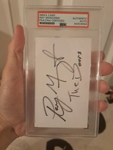 Ray Manzarek The Doors Autografiado Firmado TARJETA ÍNDICE PSA ADN LOSA - Imagen 1 de 6