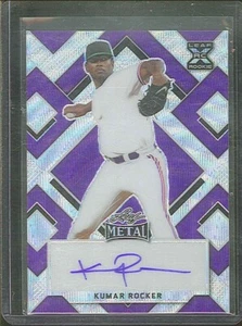 2022 Leaf Metal Kumar Rocker RC Rookie Auto 3/6 Rangers! - Bild 1 von 2