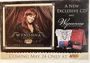 WOW! WYNONNA JUDD PROMO Photo Card  for Love Heals Cracker Barrel EXCLUSIVE 2010