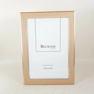 Beltrami versilbert Roségold 4"x6" Foto Bilderrahmen... Neu  - Bild 1 von 11