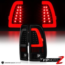*DARKEST Black Smoke* For 97-03 F150 F250 Superduty [NEON TUBE] LED Tail Light