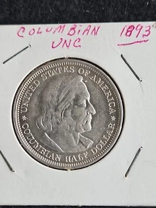 1893 Columbian Exposition Silver Half Dollar CH-UNC - Picture 1 of 3