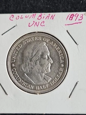 1893 Columbian Exposition Silver Half Dollar CH-UNC - Image 1 of 3