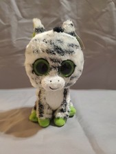 TY Beanie Boos – Zig-Zag Das Zebra, 15 Cm, Kuscheliges Plüschtier Mit Glubschaugen