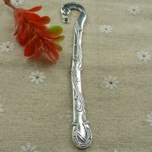 Free Ship 14 pcs tibetan silver horse head bookmarks 120x26mm L-1096 - Imagen 1 de 4