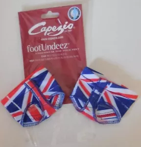 H07GS CAPEZIO FOOTUNDEEZ Jelz MODERN LYRISCH UnionJack britische Flagge Fuß Undeez - Bild 1 von 4