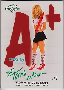 2012 Lo último para profesor A+ automático: Torrie Wilson #3/3 autógrafo cubierta Playboy/wwe - Imagen 1 de 6