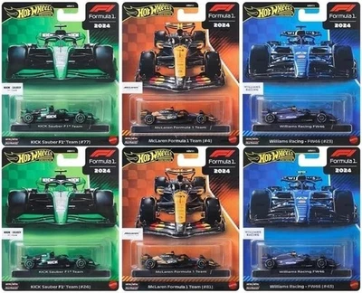 Hot Wheels Premium F1 Formula 1 PICK YOUR FAVORITE McLaren Williams KICK Sauber - Image 1 of 4