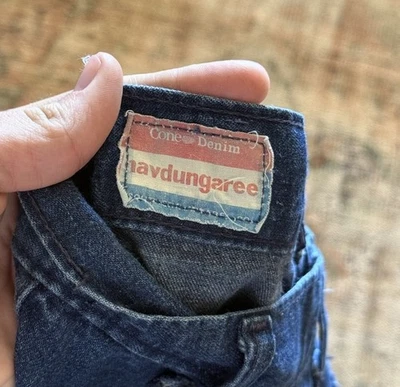 VTG Vintage 60s 70s Cone Denim Navy Uniform Bell Bottom Pants Patch Pockets 32 - Image 1 of 4