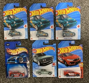 Hot Wheels 6 Stück Honda TH Mitsubishi Datsun JDM - Bild 1 von 5