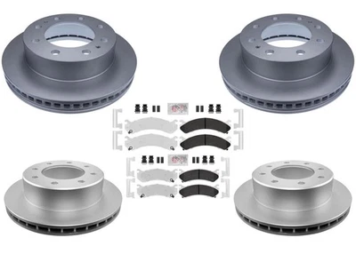 Fleet Front Rr Galvanized Brake Pads & Coated Rotors Fits Sierra 1500 HD 01-06 - Image 1 of 4