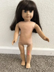 Pleasant Company American Girl Doll Just like you #7 Dk Brn Hair, Blue Eyes- TLC - Picture 1 of 5