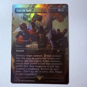 Sierra de lámina Magic The Gathering Magic The Gathering en medio rara guarida secreta Deadpool casi nueva - Imagen 1 de 1