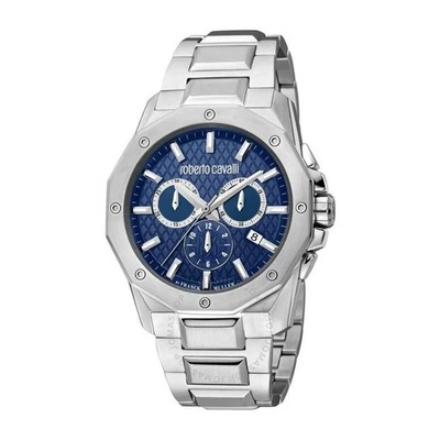 Roberto Cavalli by Franck Muller Men's RV1G170M0061 Chrono Date Steel Watch - Image 1 of 4