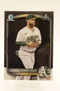 2025 Bowman Chrome - Tommy White 1st Chrome Prospects Card #BCP-251 - Athletics - Picture 1 of 2