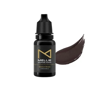 Mellie Microblading Pigment mittelbraun 10 ml/0,35 flüssige Unzen kein Mischen langlebig - Bild 1 von 9