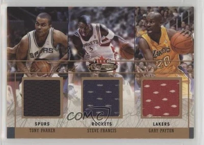 2003 Fleer Mystique Rare Finds Triple Jerseys /150 Tony Parker Steve Francis HOF - Image 1 of 2