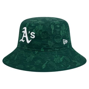 Youth New Era Dark Green Athletics 2025 Spring Training All Over Print Bucket - Picture 1 of 4