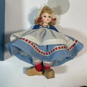 Vintage Dutch Girl Madame Alexander Netherlands 8" Doll 591 w/ Stand - Picture 1 of 4