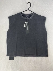 Forgotten Faces Camicia Uomo XL Nero Acido T-shirt Muscolare Cotone Palestra Pesante NUOVA - Foto 1 di 11