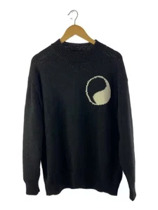 OUR LEGACY/Work Shop Roundneck/Yin Yang Knit/Thick Knit Sweater/L/Wool/Black - Picture 1 of 5