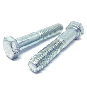 Tornillos de tapa hexagonal 1/4-20x3-1/4" grado 5 pernos zinc transparente (elige cantidad) - Imagen 1 de 6