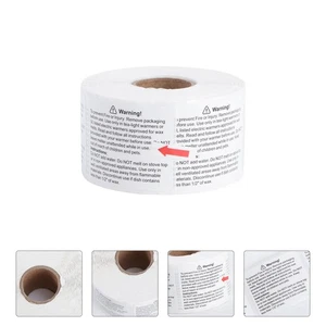 1 Roll Wax Melt Warning Labels Candle Warning Stickers Candle Jar Decal - Picture 1 of 12